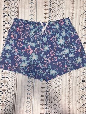 Chubbies Men's Swim Trunks XL "The Tropic Like It's Hots" 4" Inseam Blue Pink